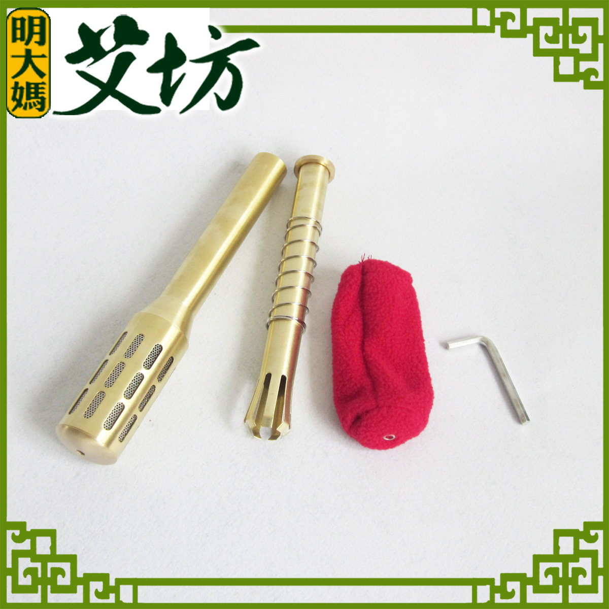 特大号纯铜温灸棒 艾灸棒纯铜棒 特大号温灸棒艾条艾灸器具