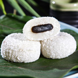  【淘豆】麻薯 糕点点心 休闲小零食 芝麻味麻薯麻团500g