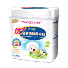 【Tmall积分】培康优+金装铁锌钙奶米粉425g婴儿营养米粉满百包邮