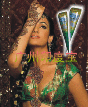 Henna印度海娜/汉娜纹身膏身体彩绘40克 经典色有封口盖