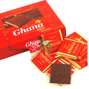  韩国进口 乐天LOTTE Ghana加纳牛奶巧克力 90克（115G）