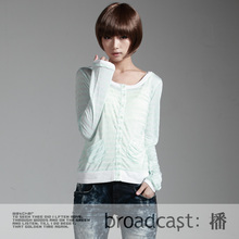 播专柜正品代购2012春装夏装新款女装针织T恤小开衫BDE2SY0338