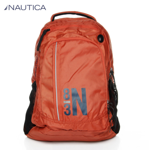  NAUTICA/诺帝卡 男式 橘红色双肩包NX-27180K