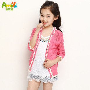 <em>女童空调开衫</em>女大童防晒衣服2014夏装新款韩