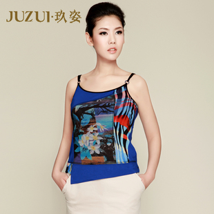  玖姿官方旗舰店JUZUI断码特价221 百搭打底吊带背心专柜女正品夏