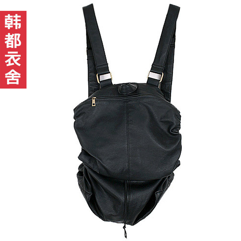 韩都衣舍韩国2012夏季新品韩版时尚可爱学生<span class=H>包</span>pu皮复古<span class=H>女</span><span class=H>双肩</span>背<span class=H>包</span>