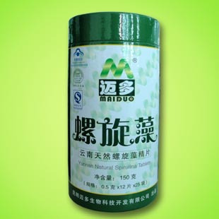 螺旋藻☆迈多官方授权☆迈多天然螺旋藻精片150g筒装 包邮