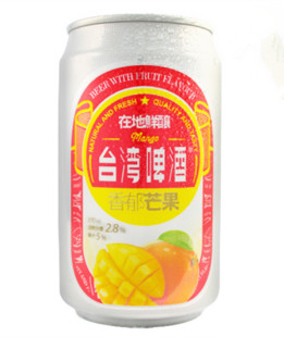  台湾啤酒 原瓶进口果啤 在地鲜酿 香郁芒果味 水果味啤酒 女果酒