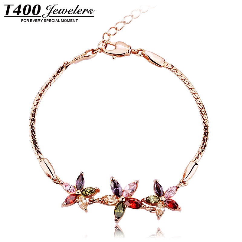 T400正品 采用AAA锆石 七彩手链 女 韩饰 礼物 女 生如夏花 3079 T400正品 采用AAA锆石 七彩手链 女 韩饰 礼物 女 生如夏花 3079