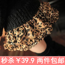 秋冬LENA款American Apparel 蓬蓬裙豹纹真丝4层雪纺短裙蛋糕裙