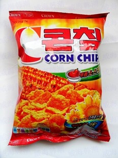  韩国膨化食品 克拉奥辣味玉米片  辣味玉米片 休闲食品 79克
