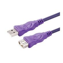 金佳佰业 USB延长线 5米 紫色USB2.0 高速加长线