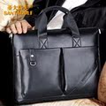 2012热卖款 圣大高夫商务手提包公文包 男式牛皮电脑包斜挎包男包
