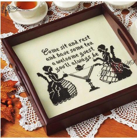 Cool DMC Cross stitch a living room new pattern Magazine article character RW2252 Afternoon Tea printingin the Home Fabric , Stitch & Tools Accessories , Cross Stitch Kit category - from Buy2taobao.com to provide professional Taobao agent buy service