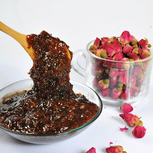  淘金币 慈蜂堂 玫瑰蜜酱 纯天然农家土蜂蜜+野生玫瑰 手工制作玫