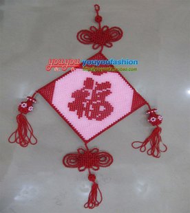 串珠成品 DIY手工串珠装饰品 双面艺术字 串珠