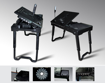 Shunfeng quality goods Very beautiful Fan Bed table Dissipate heat Notebook computer Table desk Fashion Editionin the 3C Digital Accessories, Laptop Accessories , Laptop lap desk category - from Buy2taobao.com to provide professional Taobao agent buy service
