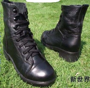  五一特价新款 马丁靴牛皮短靴 女士内增高绑带机车靴 单靴骑士靴