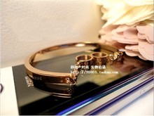 Doble anillo de Cartier Cartier 18K brazalete de oro rosa de amor femenino doble pulsera anillo popular en Europa y América