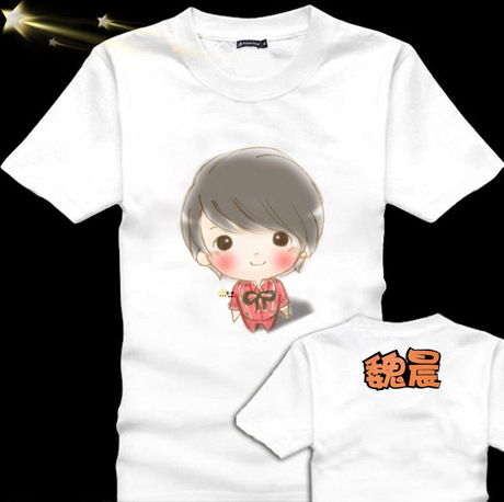 魏晨 <em>张杰 演唱会</em> 歌迷会必备短袖t恤衣服 情侣