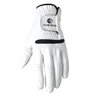 Decathlon men's golf glove (left hand) INESIS GANT OPEN WHITE