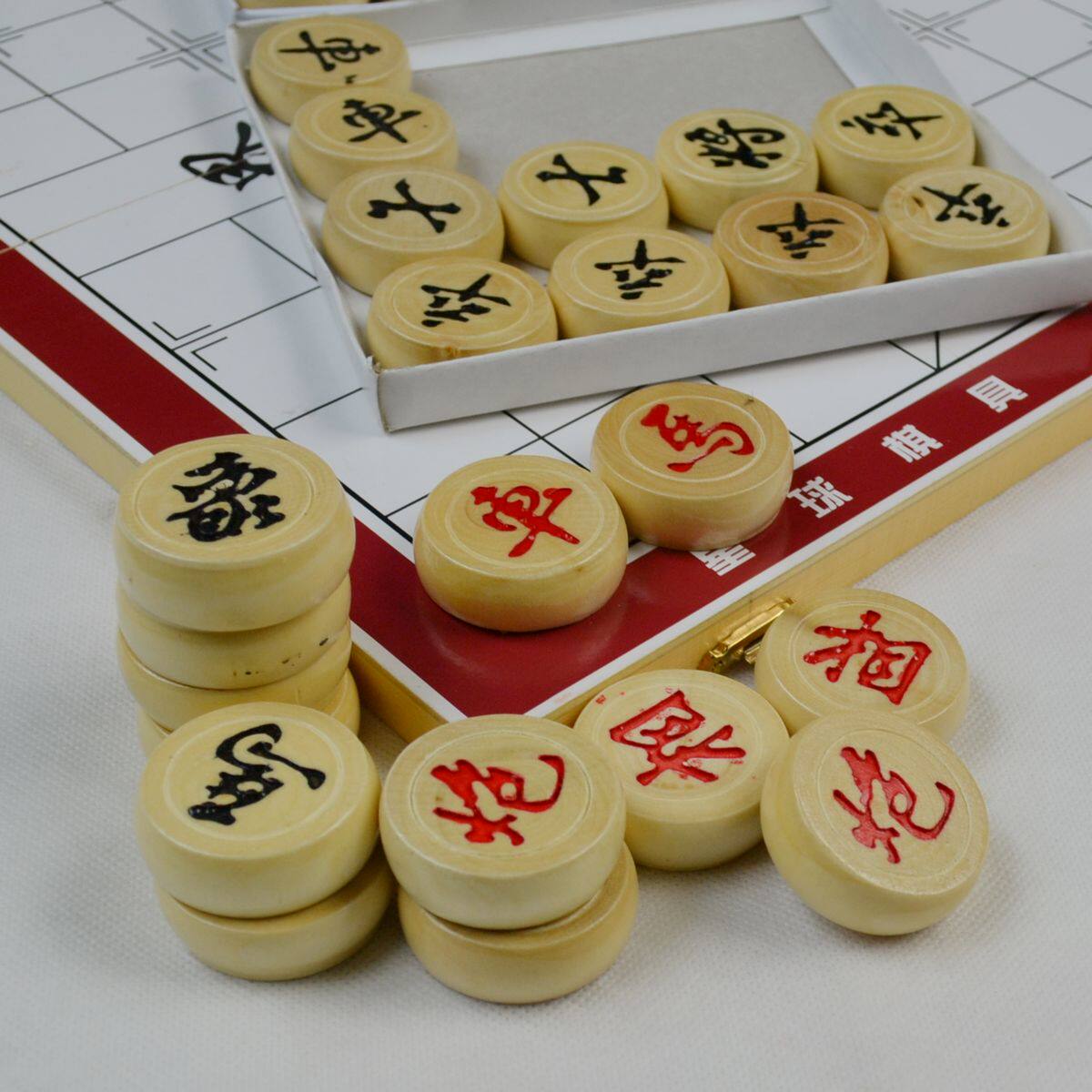Wooden drum kit | collapsed Chinese chess Chinese chess board kit | even chess bag-mail