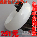 特A级新疆白玉手镯和田白玉镯羊脂玉手镯加宽大气婉约版送平安扣