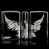 原装正品<span class=H>ZIPPO</span>打火机 黑冰 三面雄鹰 凌空翱翔 限量火机正版包邮