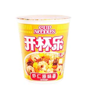  品店 NISSIN日清开杯乐虾仁原味方便面83g*12整箱 速食快餐泡面