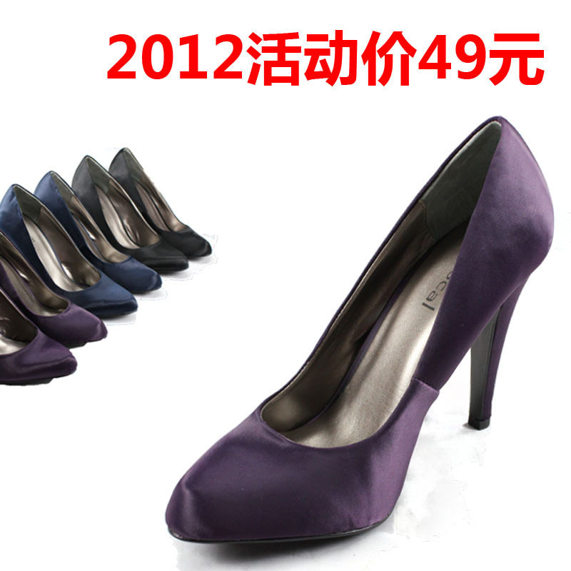 2012活动 简约经典超高跟单鞋大码女鞋4色入
