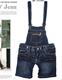 JB-9166两穿背带牛仔裤