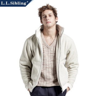  【卷皮聚折扣】LLS男装冬新款男夹克男装休闲加厚摇粒绒开衫A37