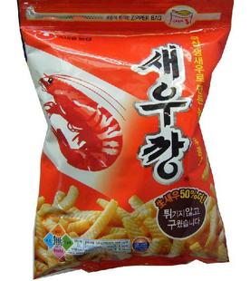  韩国食品 进口膨化食品 韩国农心原味虾条 虾条 原味 90克