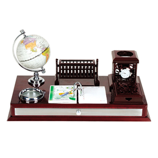  晨晨 文台11029 地球仪办公桌摆件高档简约现代笔筒创意礼品实用