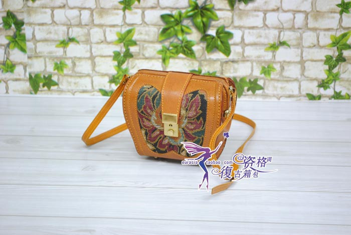 vintage 70 古着 真皮复古包 古董包 蝴蝶包|msdalam kategori Beg kulit/wanita/beg lelaki, beg pakaian - dari Buy2taobao.com untuk memberikan perkhidmatan ejen Taobao profesional membeli