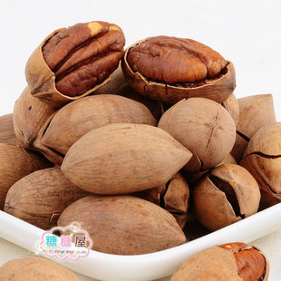  买3江浙沪皖包邮坚果长寿果碧根果山核桃中尖零食特产食品年货180