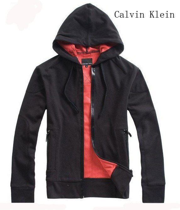 CK潮男<em>短款连帽</em>韩版修身卫衣10秋冬独特镶边