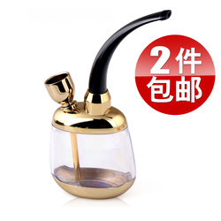 ZOBO正牌 水烟斗 双重循环过滤 水烟壶 水烟袋 ZB-501金 两用烟具