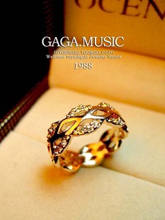  涂鸦帝国GAGAMUSIC 夸张 缠绕 水晶 钻戒 戒指 食指戒