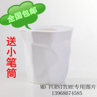 <span class=H>褶皱</span>垃圾桶/创意垃圾桶/<span class=H>褶皱</span><span class=H>纸篓</span>/买大送小/BB01A白全国包邮