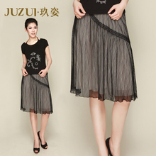 淘宝网4.16新 玖姿官方旗舰店JUZUI专柜女装正品 2012夏新款中长裙