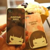 韩国cookyshop iphone 4 4s 可爱妞子外壳|手机套|硅胶保护壳