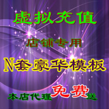 豪华店铺装修 虚拟充值软件/服装代理装修模板 送自动装修软件！