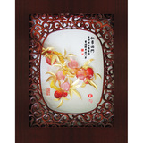 千足金箔画 紫轩桃李满门 满天下 送老师礼物 教师节创意礼品