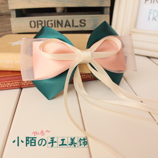  小陌手工 蝴蝶结发饰 蝴蝶结发夹 韩版 头饰 发夹 发圈 小甜甜
