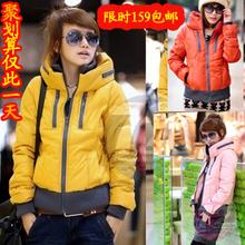 2011<span class=H>艾莱依</span><span class=H>羽绒</span><span class=H>服</span>正品女装短款冬装修身立领厚韩版 100%好评