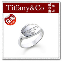 Hot New Tiffany 925 anillo de plata de manera simple encanto de Roma 1837