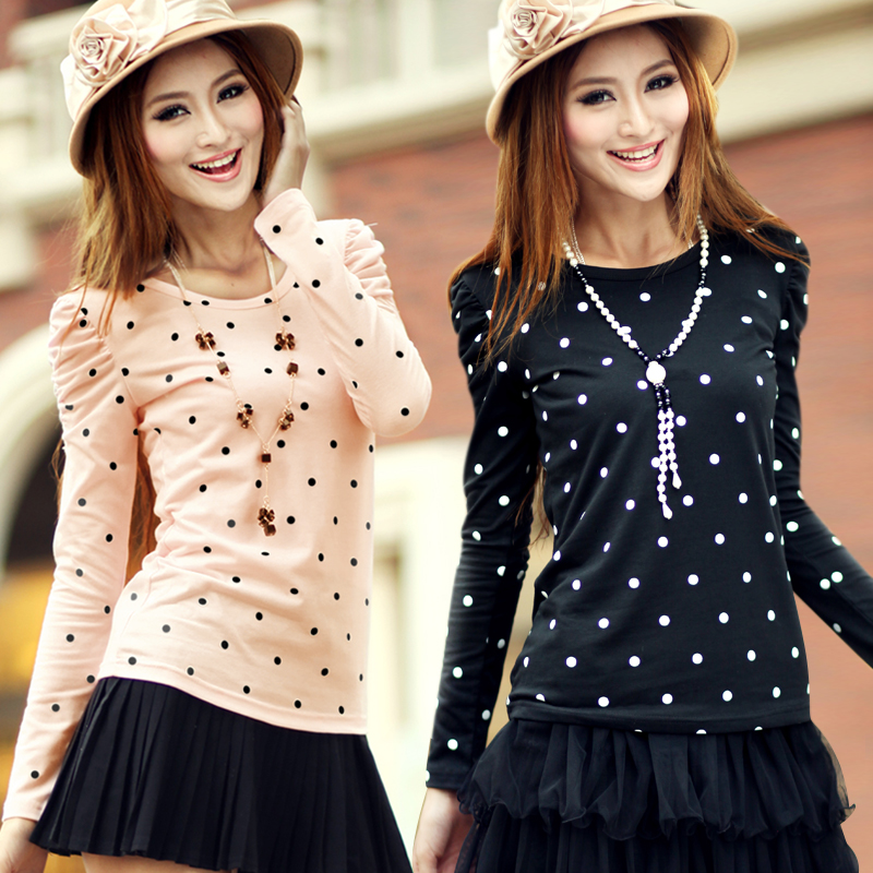 长袖t恤女款学生...