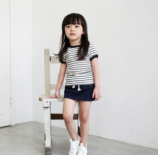  新款宝宝夏装韩版童装女童短袖连衣裙子儿童夏季迷你裙超短裙