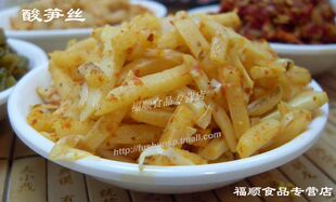  (买4份送1份)农家老坛腌制酸笋丝100g桂林米粉配料炒熟真空装